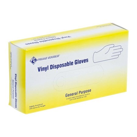 OASIS Vinyl Disposable Gloves, Vinyl, Powdered, S, 100 PK VINYL-S-GP